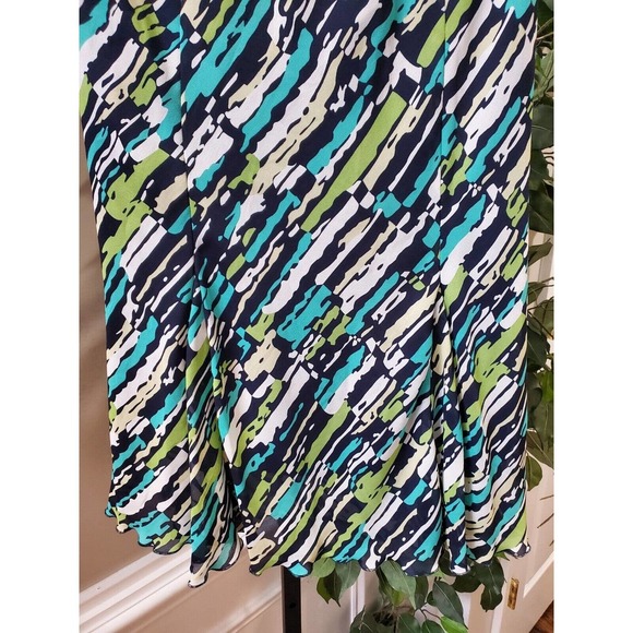 Ross Women Multicolor Polyester A-Line Pull On Casual Knee Length Skirt Size 10 - Picture 3 of 8